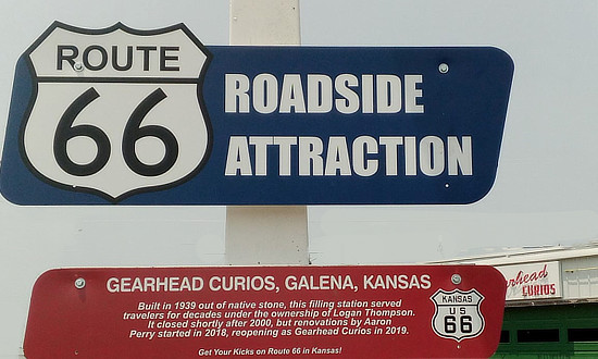 Route 66 Roadside Attraction in Galena, Kansas: Gearhead Curios