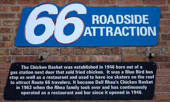 Route 66 Roadside Attraction: Dell Rhea's Chicken Basket in Illinois