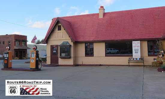 Baxter Springs, Kansas, Visitor Center in a restored Phillips 66 Service Station