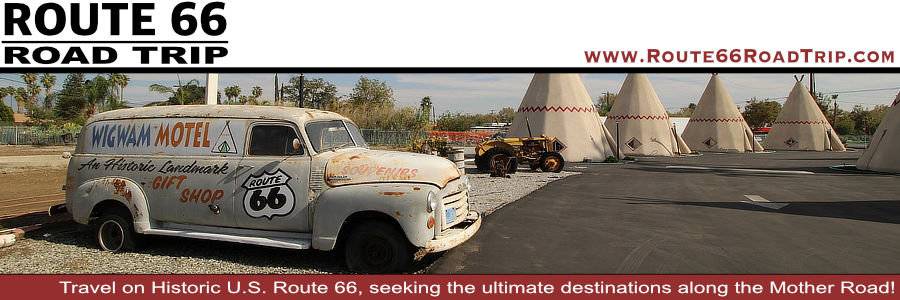 Overnight stop on Historic U.S. Route 66 at the Wigwam Village in San Bernardino, California