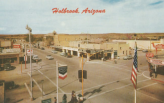 Downtown Holbrook, Arizona circa 1960s