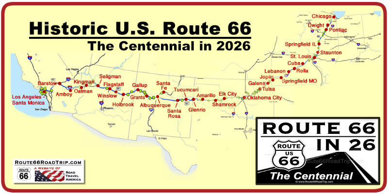 Historic U.S. Route 66 ... Celebrating the 100th Anniversary of the Mother Road, the Centennial: 1926 - 2026