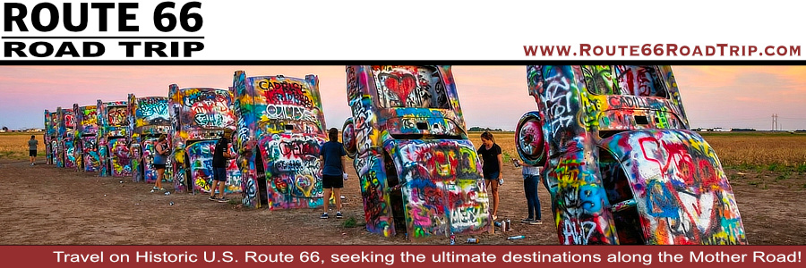 Cadillac Ranch on Route 66 near Amarillo, Texas