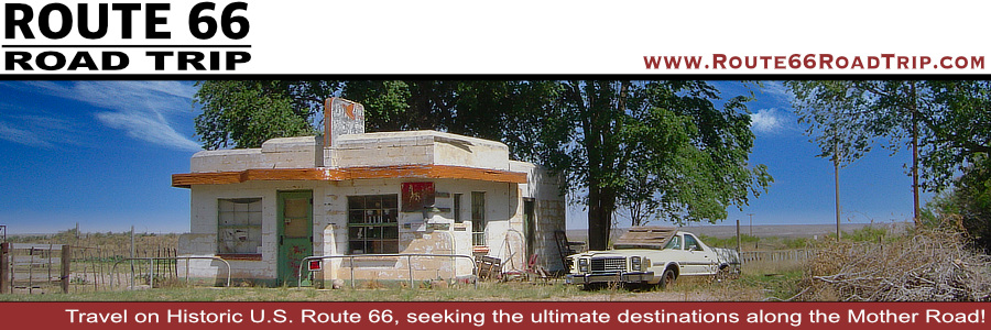 Route 66 travel guide to Glenrio, on the Texas-New Mexico border