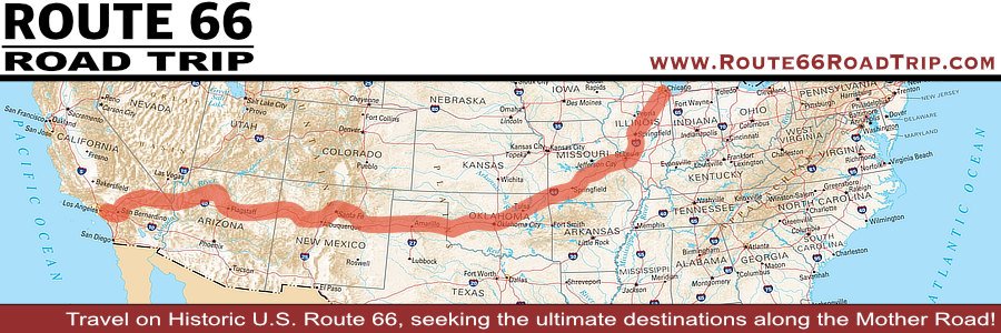 The eight states along Historic U.S. Route 66 in the United States of America