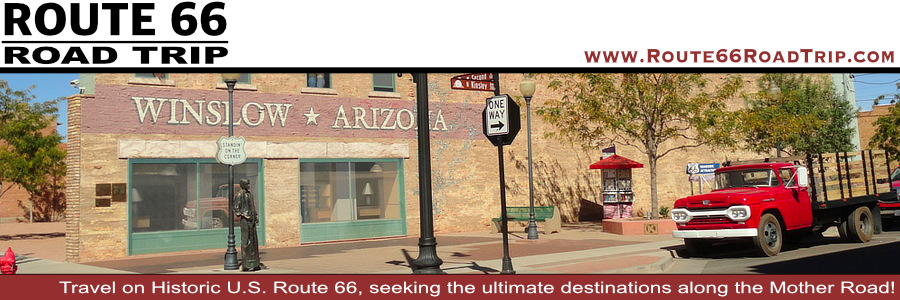 Winslow, Arizona Visitors Guide, with US Route 66, attractions, maps and photographs