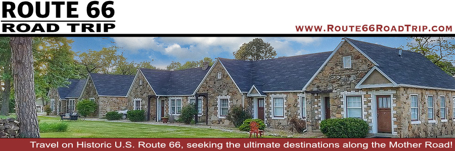 The historic Wagon Wheel Motel on Historic U.S. Route 66 in Cuba, Missouri