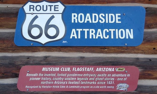 Route 66 Roadside Attraction: Museum Club in Flagstaff, Arizona