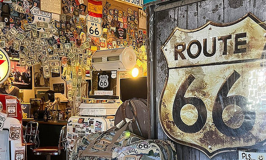 Inside the Hackberry General Store on Route 66 in Arizona