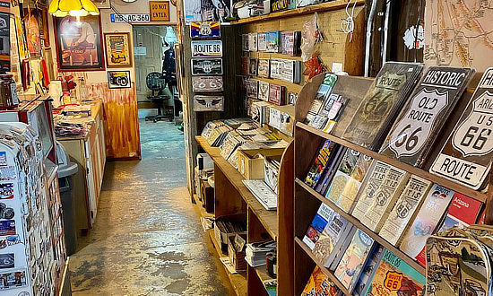 Hackberry General Store along Route 66 offers a great assortment of Route 66 gifts and memorabilia