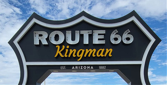 Route 66 Drive-thru Arch in Kingman, Arizona