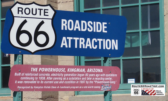The Powerhouse roadside attraction in Kingman, Arizona, and Historic Route 66 Visitor Center