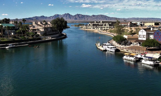 Waterfront scene in Lake Havasu City, Arizona