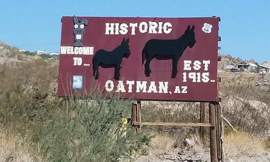 Welcome to Historic Oatman, Arizona ... Established 1915