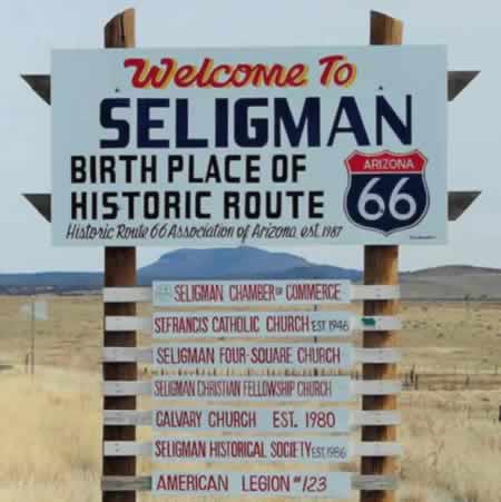 Welcome to Seligman ... "Birth Place of Historic Route 66"