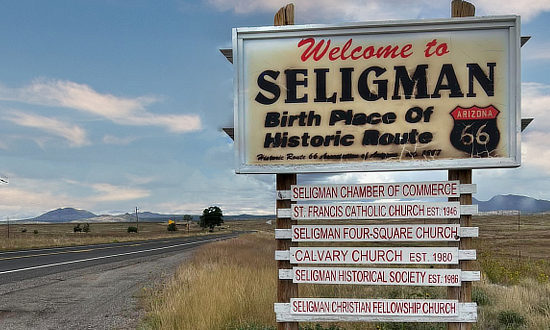 Welcome to Seligman, Arizona ... "Birth Place of Historic Route 66"