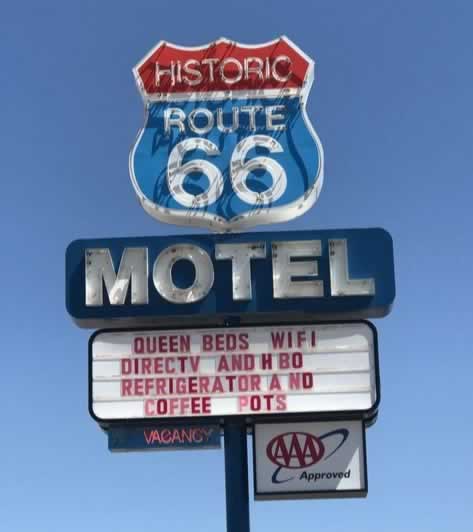 The Historic Route 66 Motel in Seligman, Arizona
