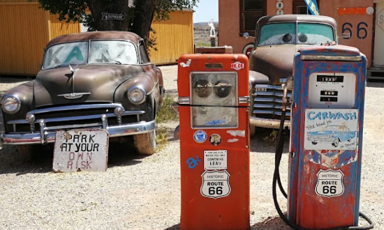 "Karz" parked along Route 66 in Seligman