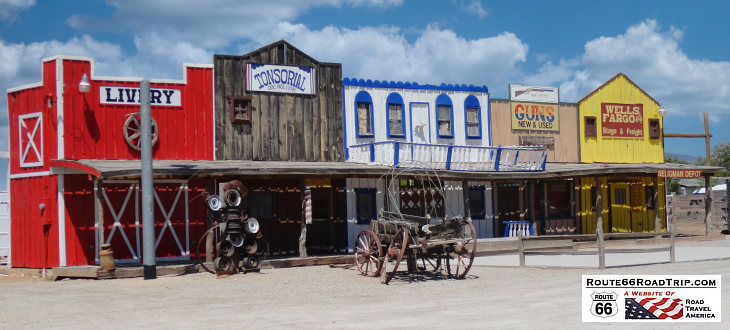 Seligman Depot, Wells Fargo, Guns, Tonsorial and Livery on Route 66