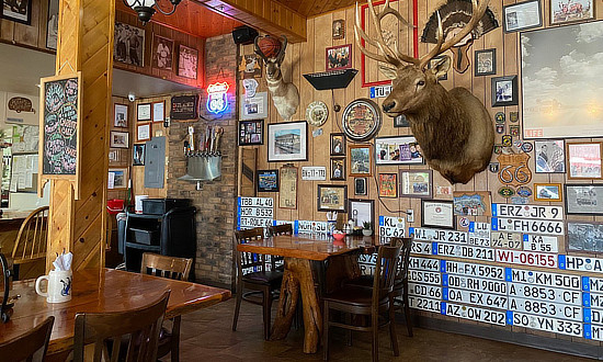 Interior view of Lilo's Cafe in Seligman, Arizona, on Historic Route 66