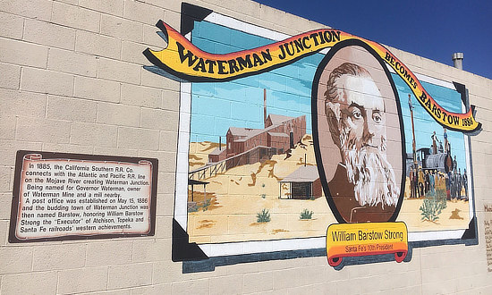 William Barstow Strong Mural ... Waterman Junction ... Barstow, California