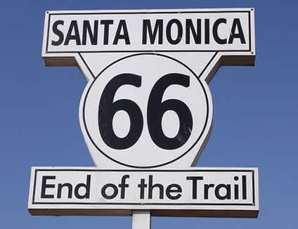 The End of the Trail ... Santa Monica, California
