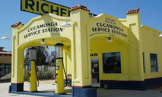 Cucamonga Service Station in California on Historic Route 66