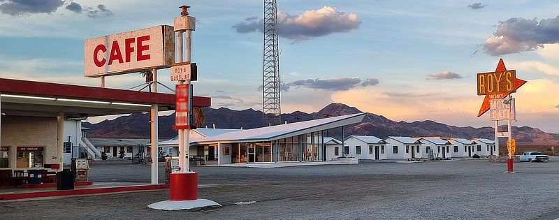 Roy's Motel and Cafe in Amboy, California