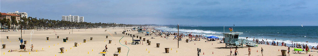 The beach at Santa Monica, California