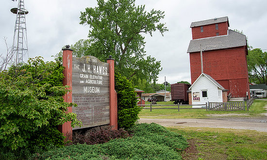 J.W. Hawes Grain Elevator Museum in Atlanta, Illinois