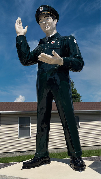 "Texaco Big Friend" at the American Giants Museum in Atlanta, Illinois along Route 66