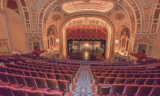 Interior of the Rialto Square Theatre in Joliet, Illinois
