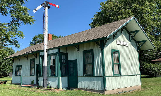 McLean Depot & Visitor Center in central Illinois on Route 66