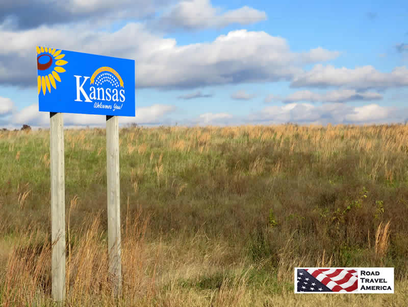 Entering Kansas, on Historic Route 66