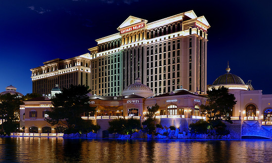 Scene along the famous Las Vegas Strip