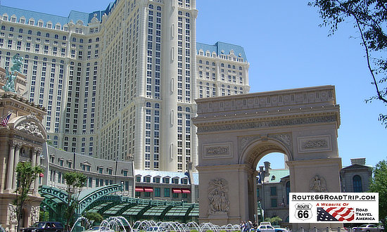 Scene along the famous Las Vegas Strip