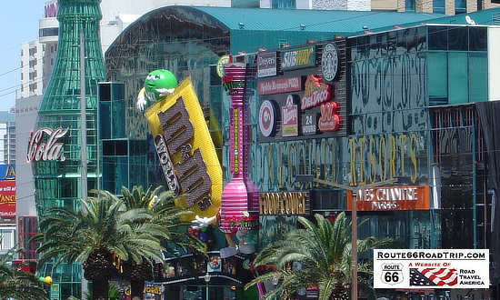 Scene along the famous Las Vegas Strip