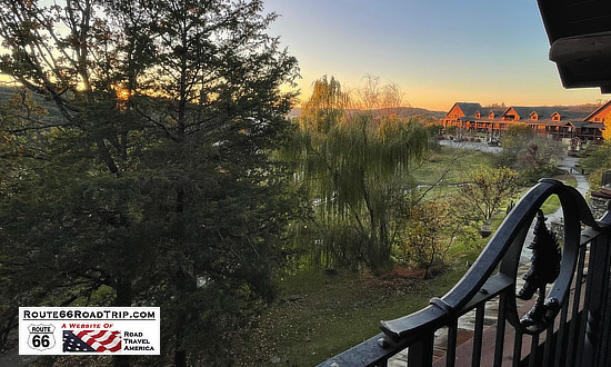 Christmas scene at Big Cedar Lodge near Branson, Missouri