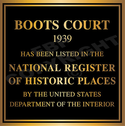 The Historic Boots Court, in Carthage, Missouri ... Listed on the National Register of Historic Places