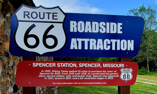 Route 66 Roadside Attraction: Spencer Station in Missouri