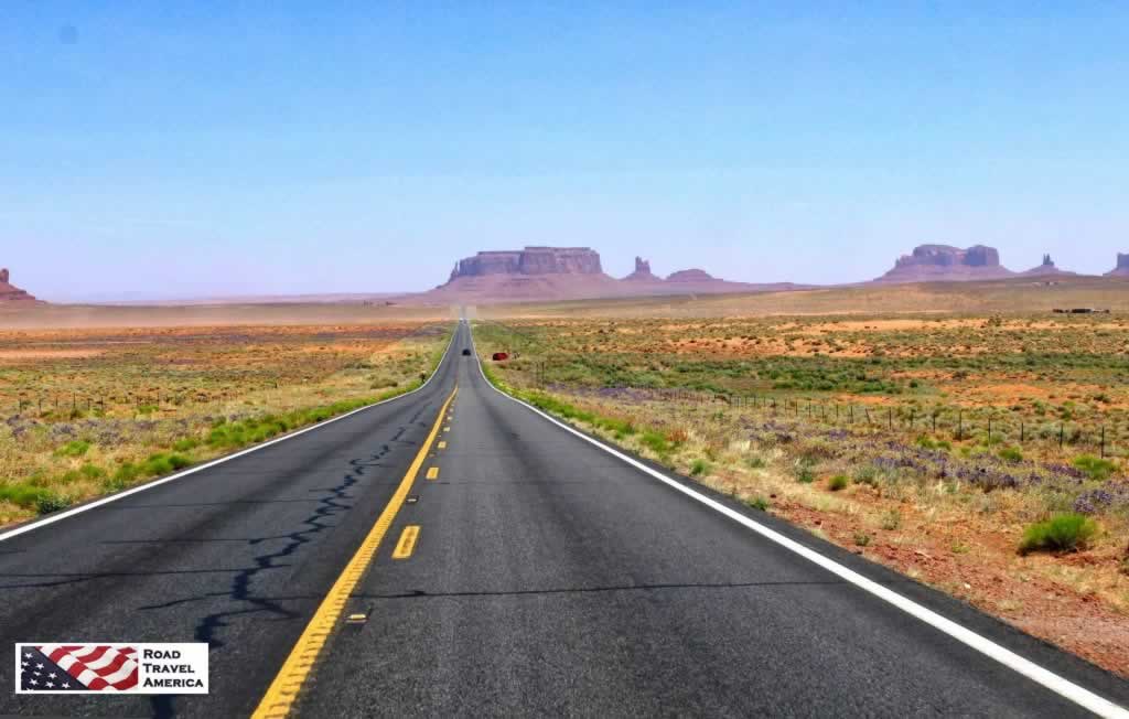 On the road to the Monument Valley Navajo Tribal Park