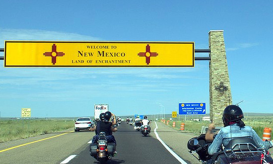 Welcome to New Mexico and Route 66 ... by motorcycle