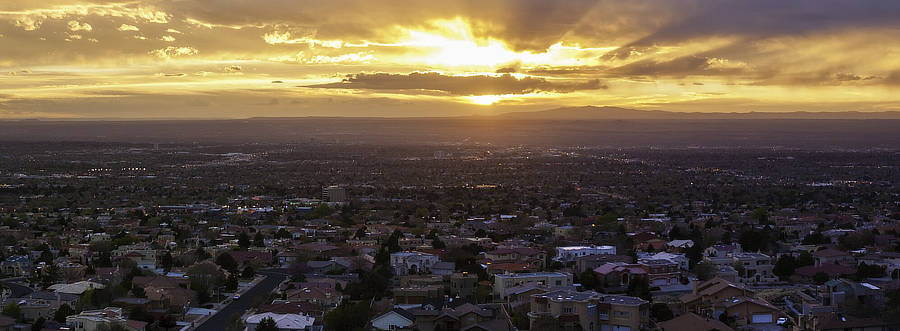 Sunset over Albuquerque 