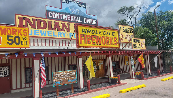 Gift shop at Continental Divide, New Mexico, on Route 66 near Thoreau, NM