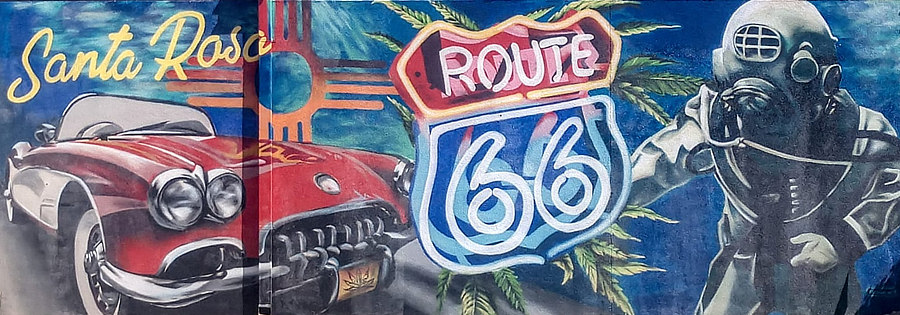 Route 66 Mural in Santa Rosa, New Mexico
