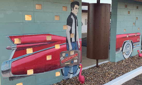 Mural at the Motel Safari in Tucumcari, New Mexico