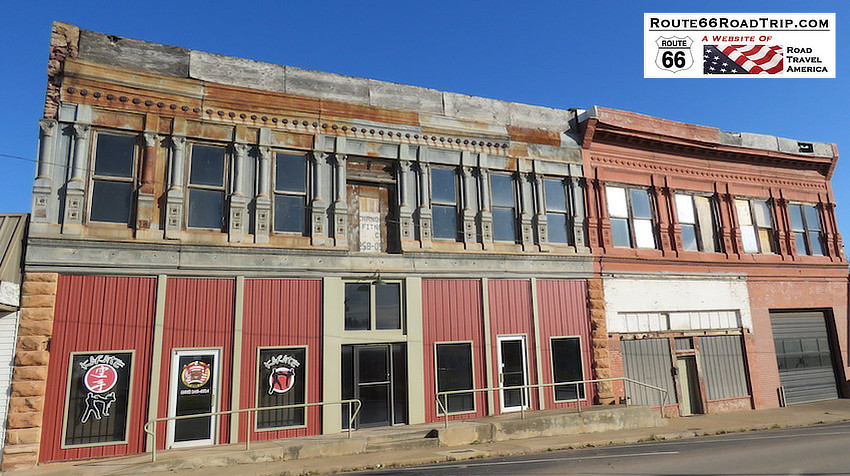 Site of the historic St. Cloud Hotel in Chandler, Oklahoma