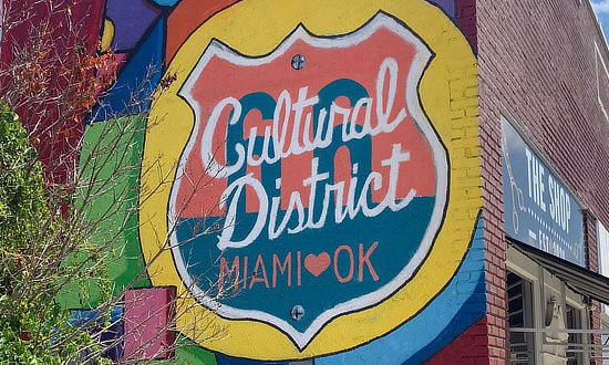 Mural for the Cultural District in Miami, Oklahoma