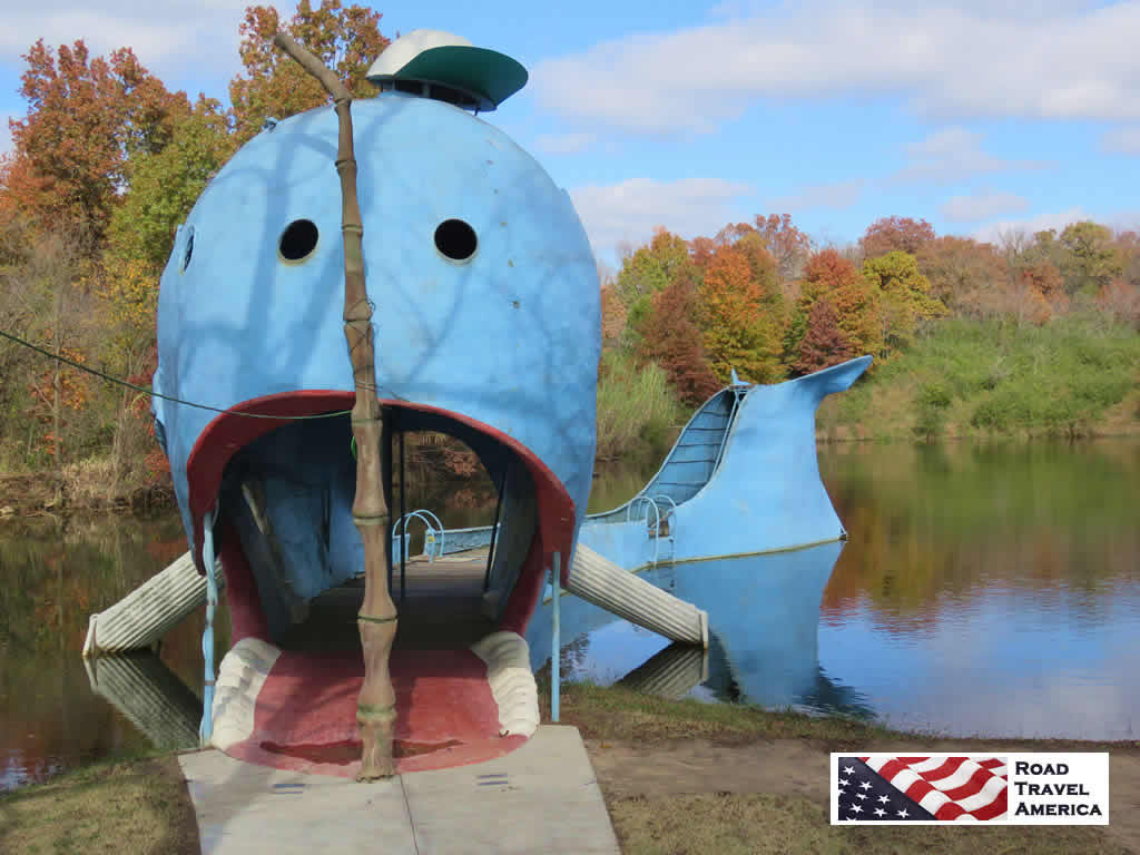 Blue Whale on Old Route 66 in Catoosa, Oklahoma