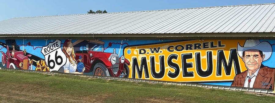 Mural at the D.W. Correll Museum in Catoosa, Oklahoma